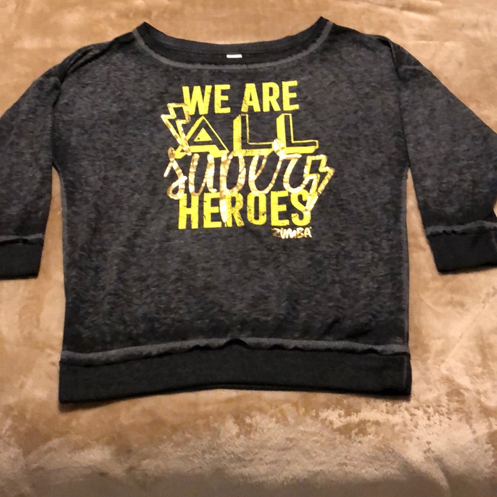 Zumba 3/4 Sleeve Sweatshirt M